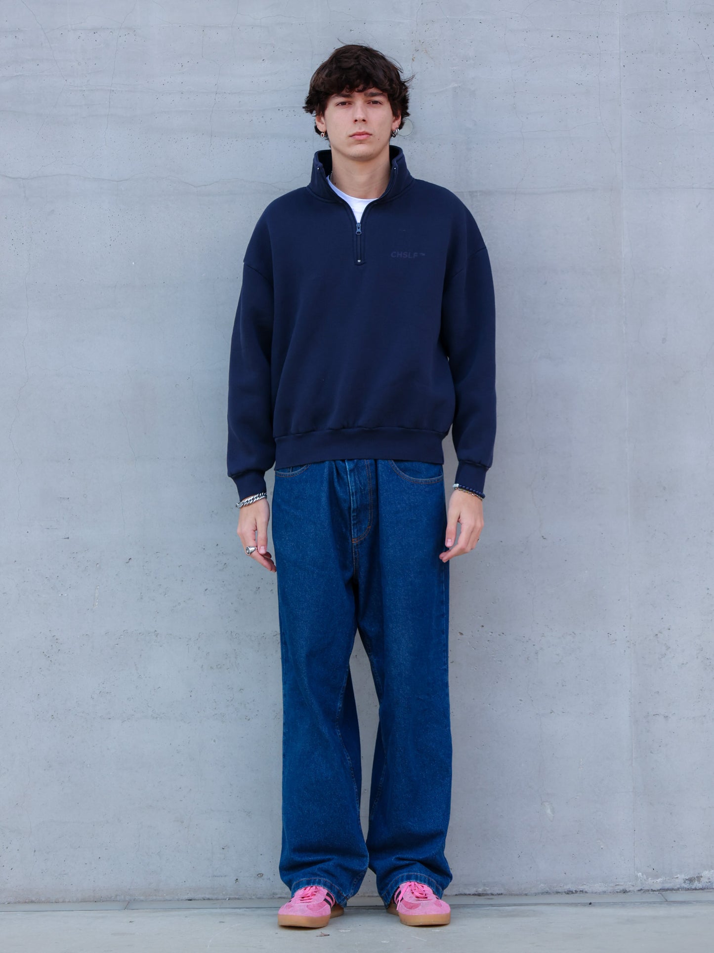 CHSLF™ Felpa con Zip Blu Navy